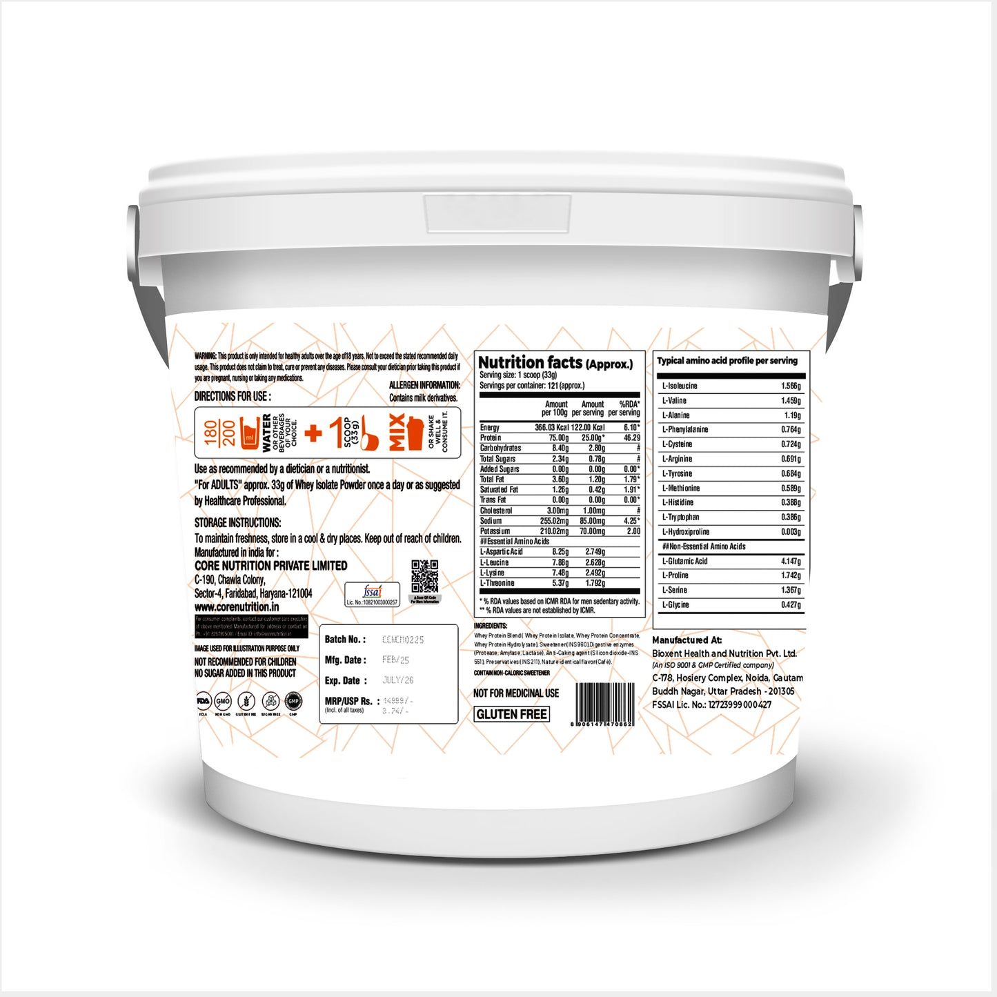 Core Whey - Isolate & Hydrosylate