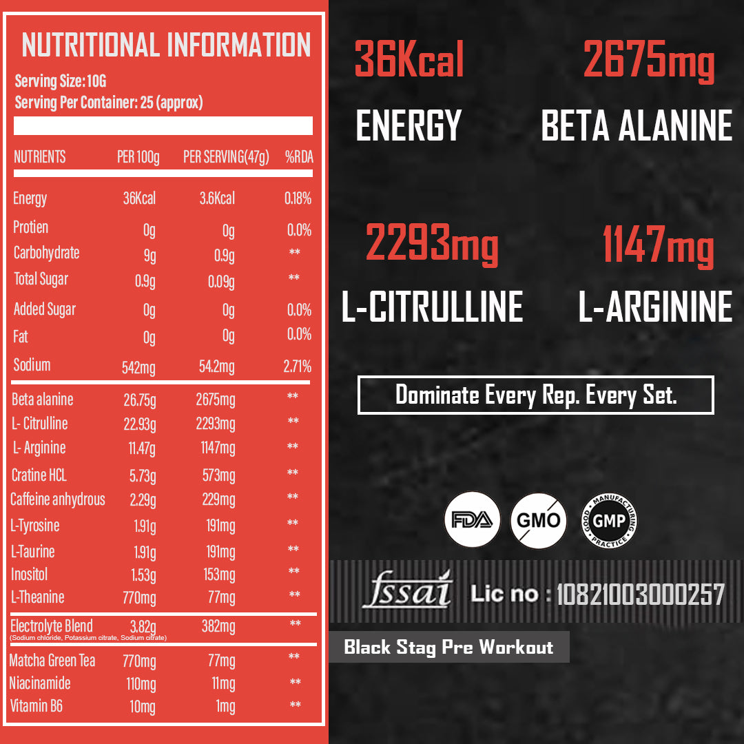 Black Stag Pre-workout