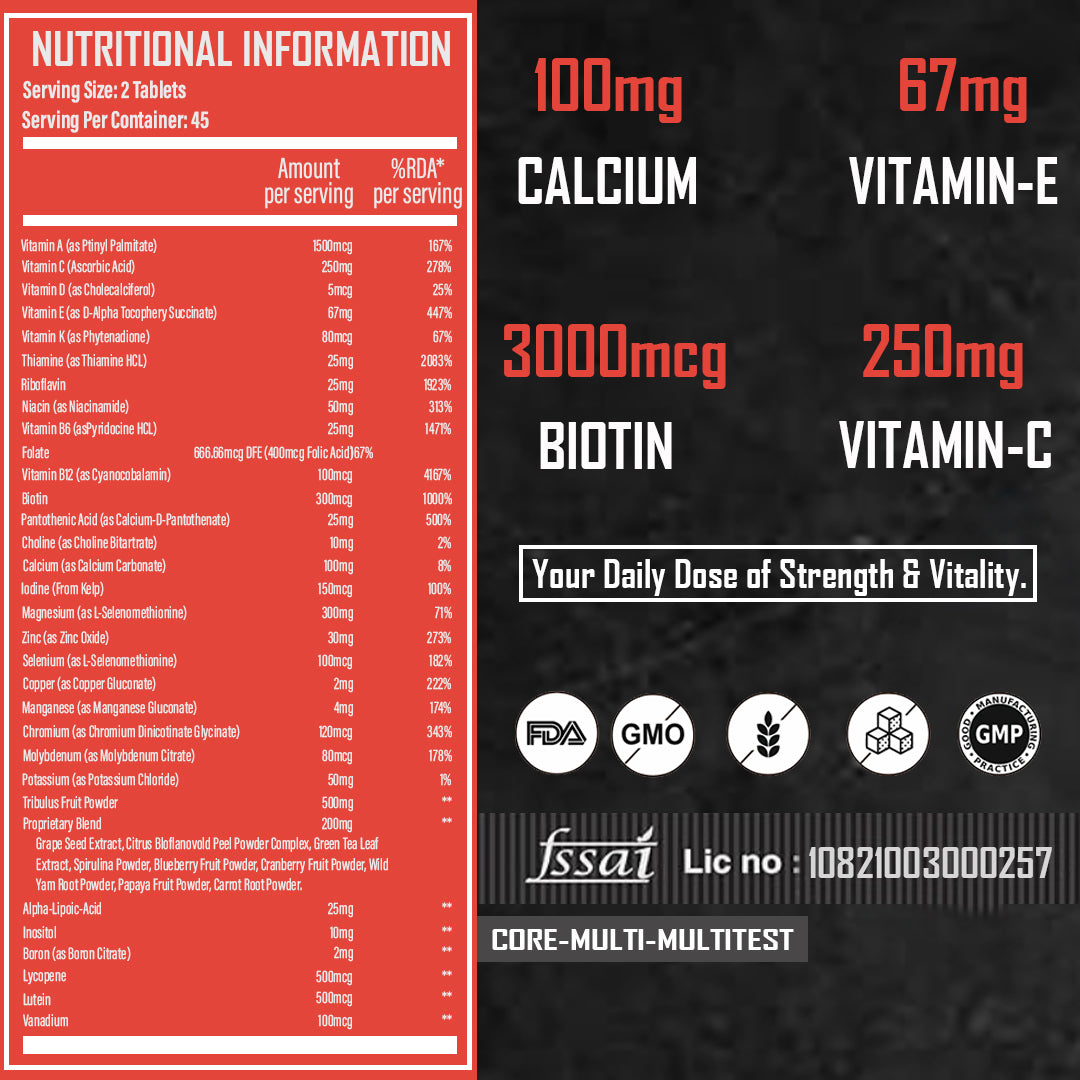 Coremulti Multivitamin  + Testosterone Booster