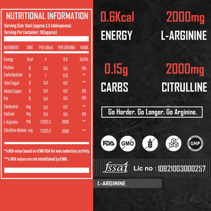 L- Arginine 4000mg Liquid