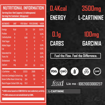 L-Carnitine 3500mg Liquid