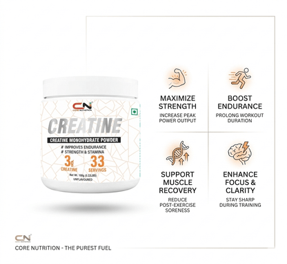 Core Nutrition - Creatine Monohydrate Powder - Core Nutrition