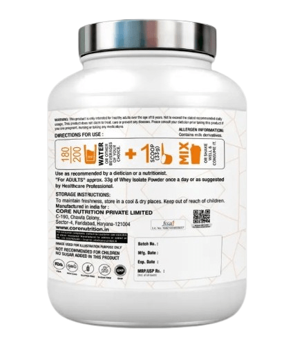 Core Whey - Isolate & Hydrolysate - Core Nutrition