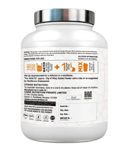 Core Whey - Isolate & Hydrolysate - Core Nutrition