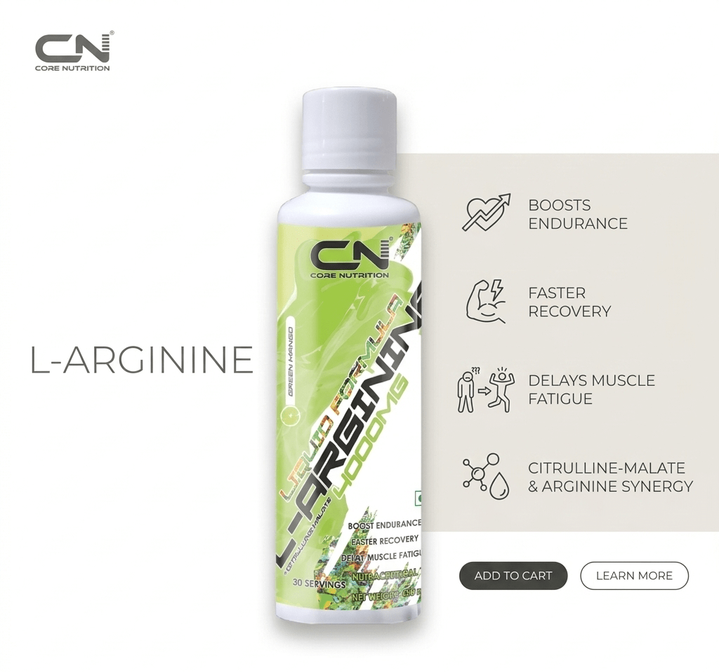 L- Arginine 4000mg Liquid  Core Nutrition
