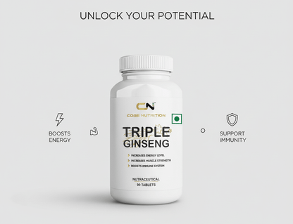 Triple Genseng Tablets - Core Nutrition