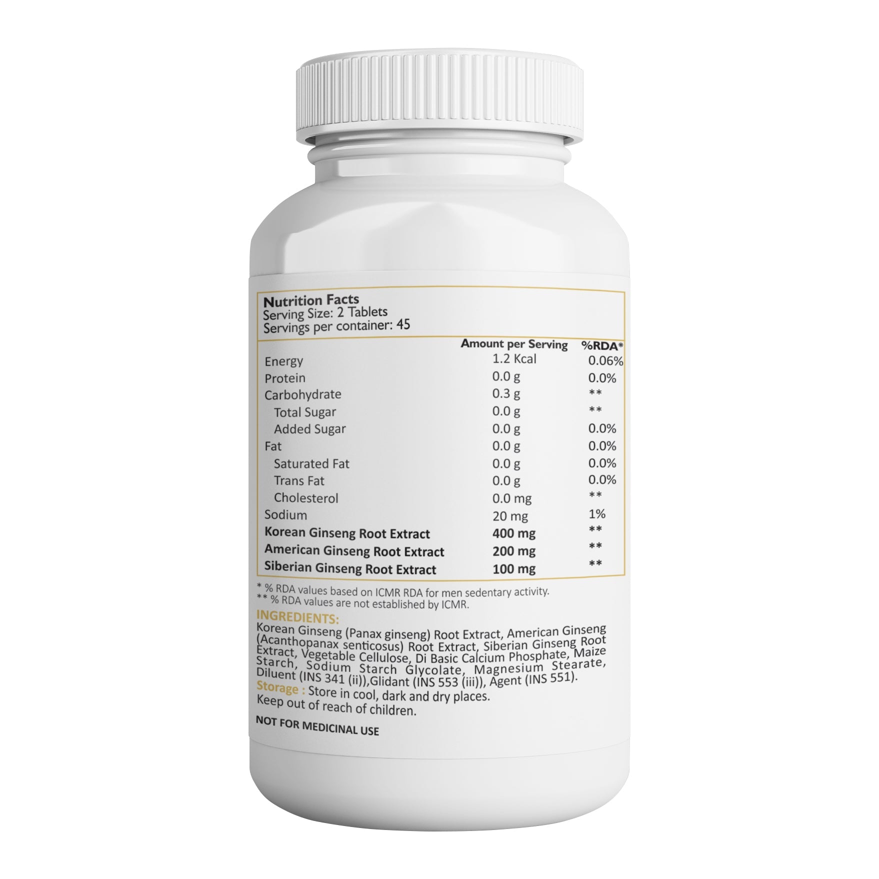 Triple Genseng Tablets - Core Nutrition