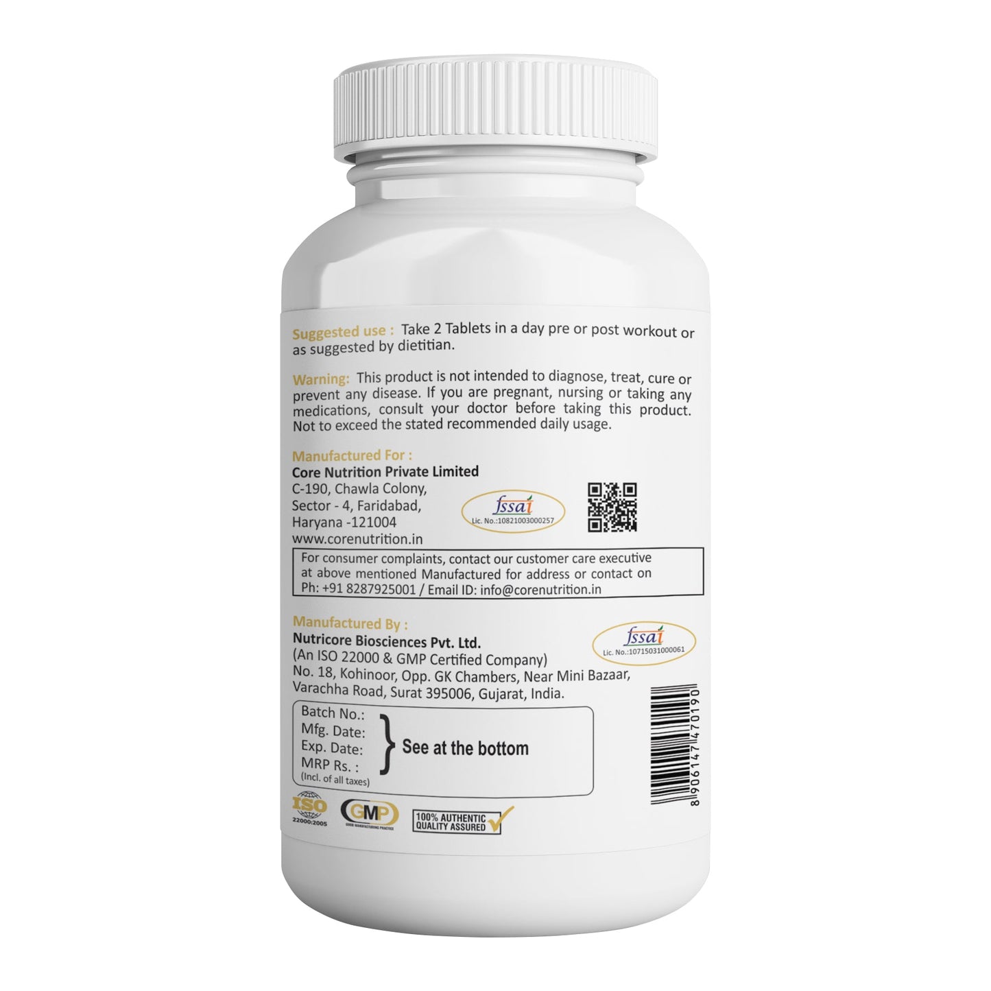 Triple Genseng Tablets - Core Nutrition