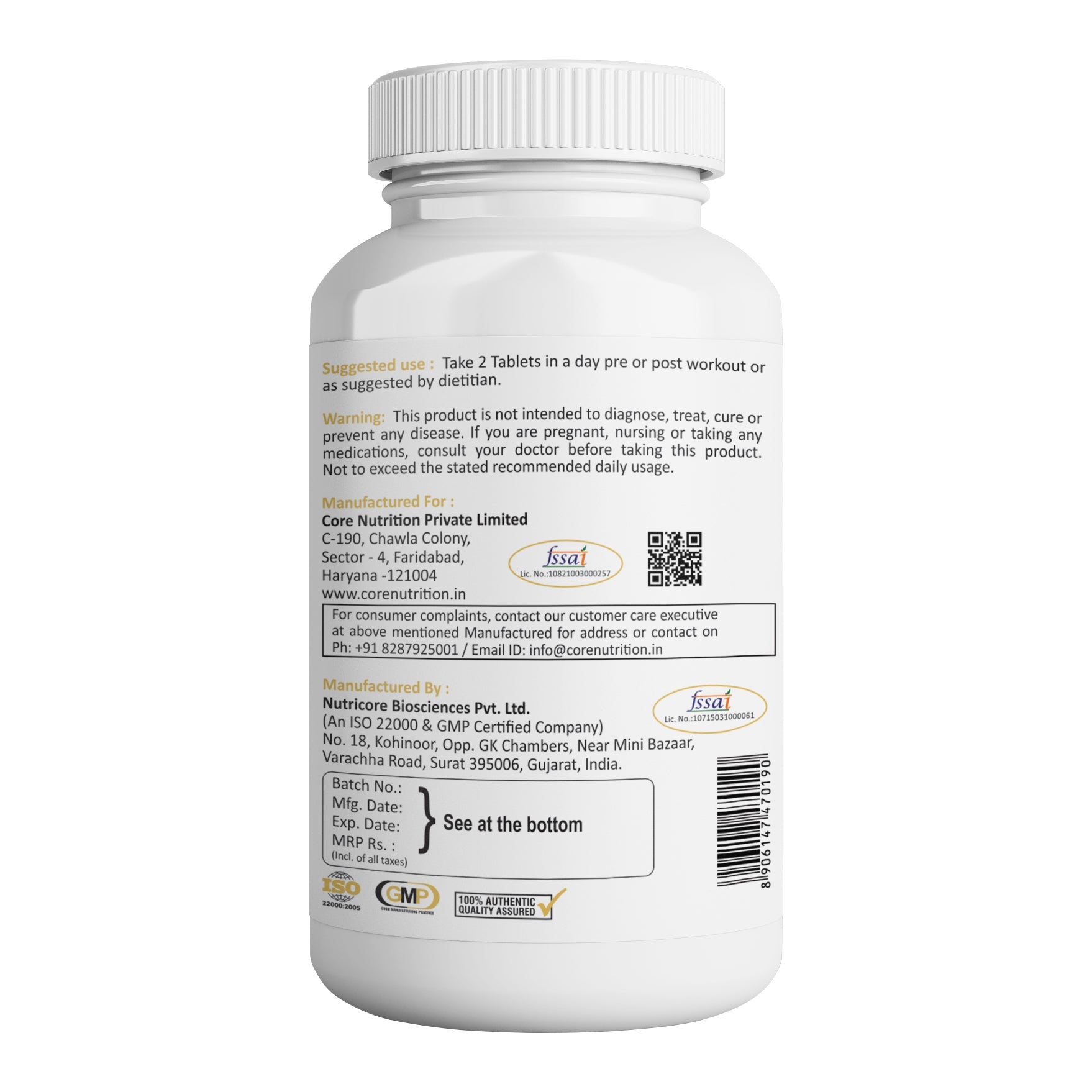 Triple Genseng Tablets - Core Nutrition